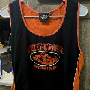 Harley Davidson Ladies Tan harley hog hard to find vented for coolness